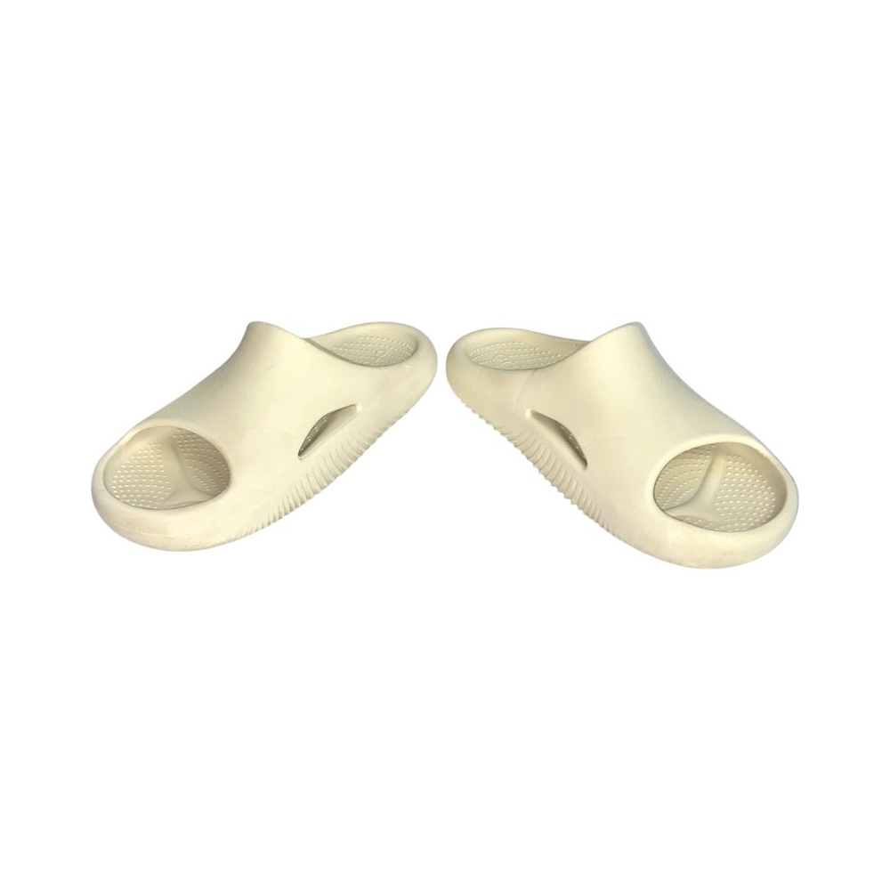 Crocs Mellow Recovery Thick Cushioned Slip-On Slide Sandals In Bone - Picture 3 of 8